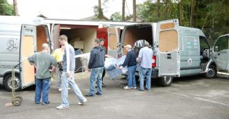 Loading the Vans